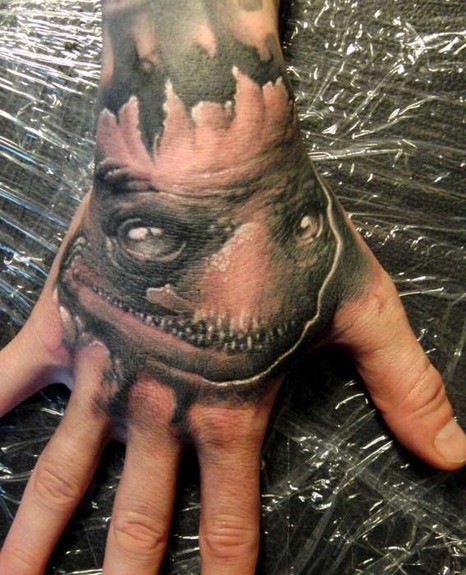 skeleton hand tattoo. featuring skeletal hand