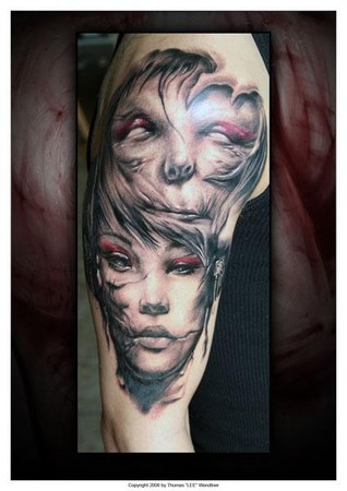 Looking for unique Tattoos? Evil Beauty · click to view large image