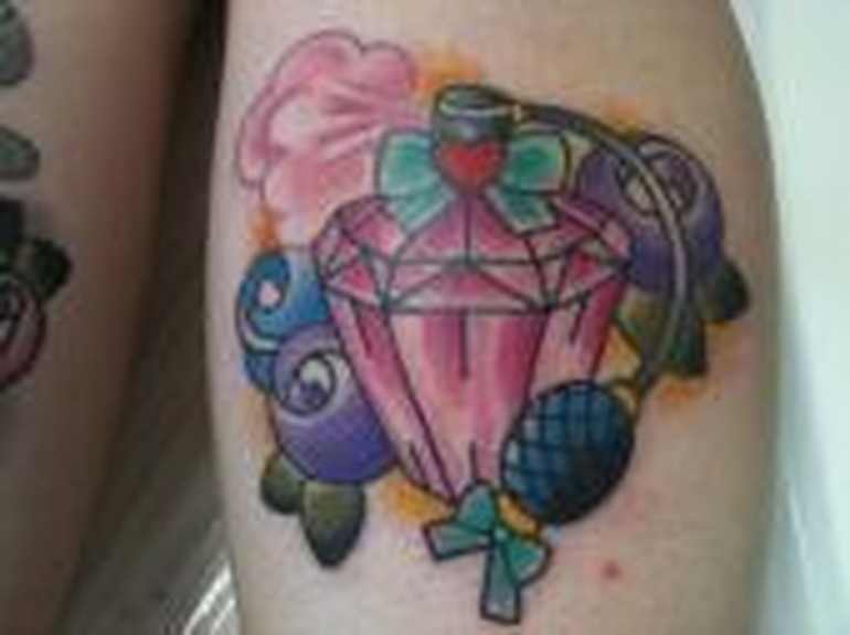 Perfume Bottle Tattoo by Eric