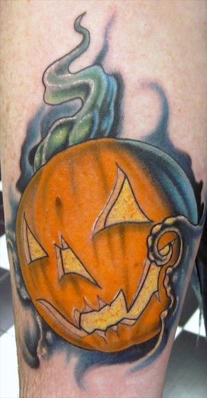 did this one on Halloween day its always nice to do a Halloween tattoo on 
