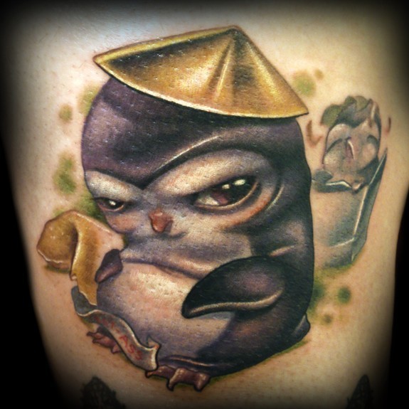 Kelly Doty - Fat Ass Asian Penguin tattoo. Large Image Leave Comment