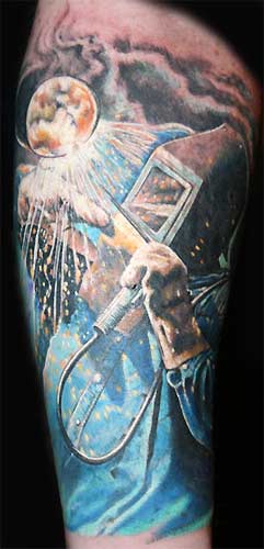 Mario Bell - Welder Large Image. Keyword Galleries: Color Tattoos, 