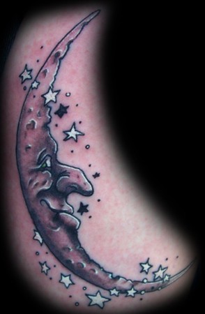 I got is one of a wolf howling at the moon. new japanese tribal tattoo 0