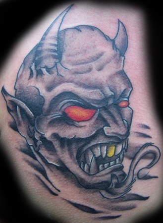 Comments: Black and Gray tattoos,devil tattoos