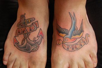Traditional Foot Tattoos