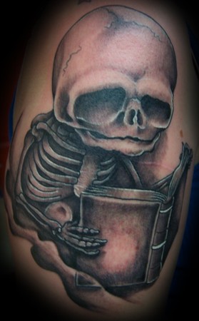 Comments: Mark Ryden tattoos, Skull tattoos, black and gray tattoos