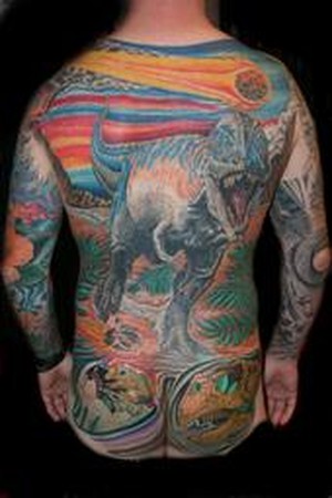 Anime tattoo. Labels: Anime tattoo, Back tattoo. Comments: full back.