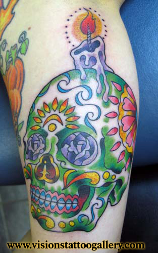 day of dead tattoos. Sugar Skull Day of the Dead