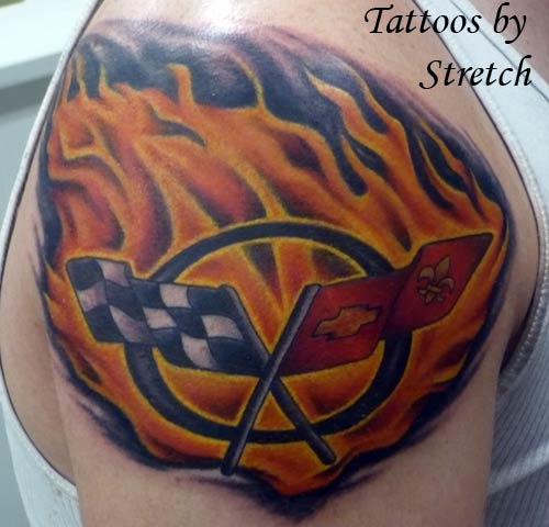 < previous | next > Looking for unique Tattoos? Corvette Tattoo