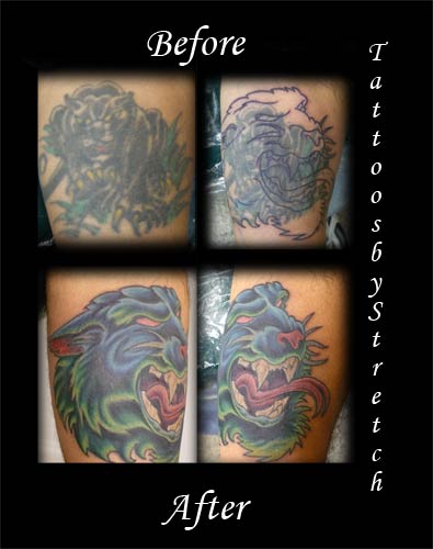 < previous | next > Looking for unique Tattoos? Coverup Panther