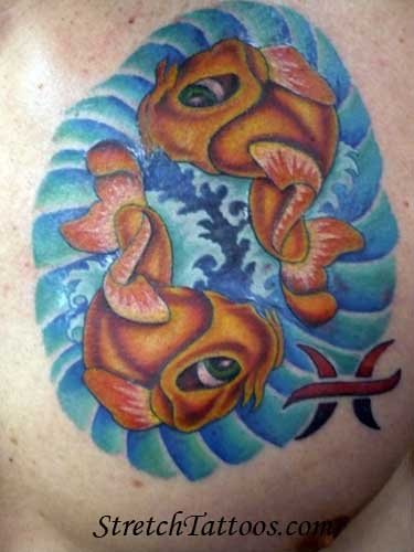 pisces tattoo designs. Stretch - Kio Pisces Tattoo