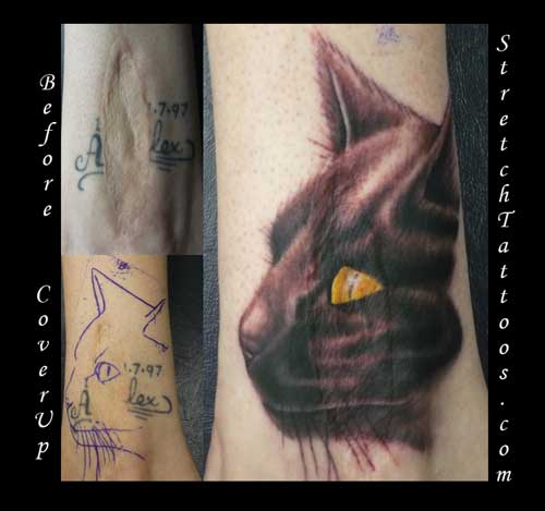 tattooing over scars. Stretch - Scar Cover Up