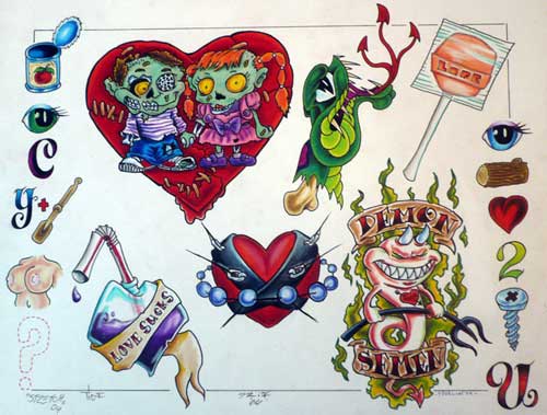 Keyword Galleries Tattoo Flash Design Original Art