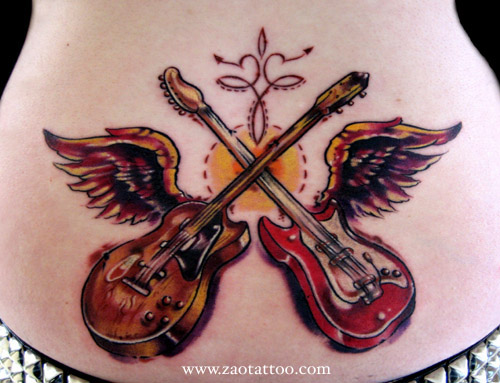 Muriel Zao Vintage Guitars Tattoo Muriel Zao Vintage Guitars Tattoo