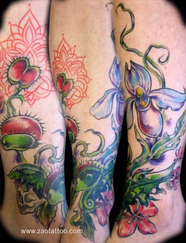 cover up tattoos. Muriel - Venus Flytrap Coverup