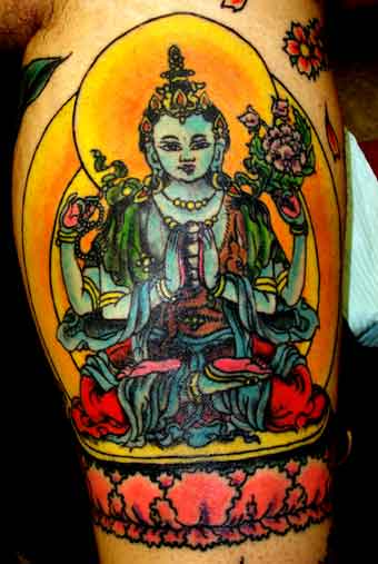 buddha tattoo. This tattoo was a nice treat,