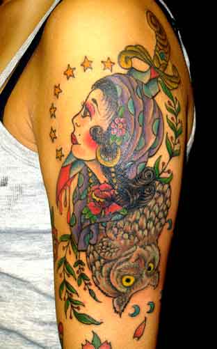 gypsy girl tattoo. Alex Sherker - Gypsy girl and