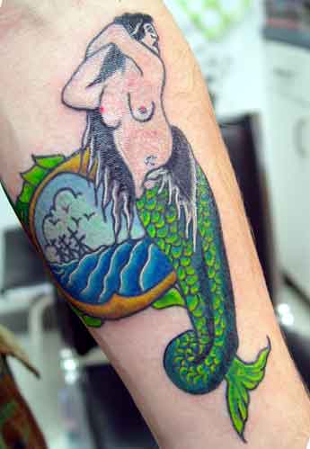 mermaid tattoos. style mermaid tattoo.