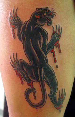 panther tattoo design. panther tattoo.