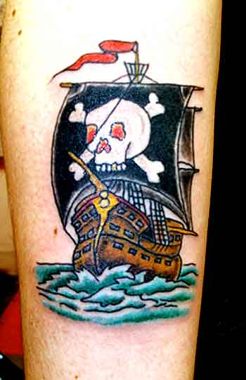 pirate ship tattoo. Alex Sherker - Pirate Ship