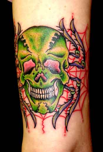 Looking for unique Old School tattoos Tattoos SkullSpider