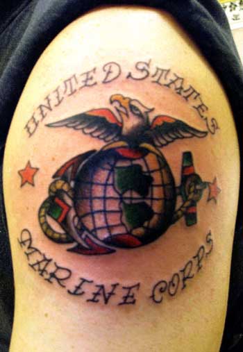 usmc tattoos. Tattoos? USMC Globe and