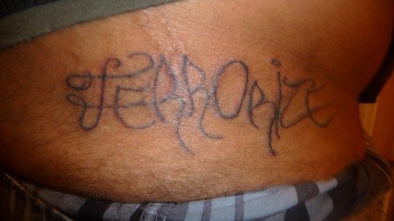 Bad Script Tattoo