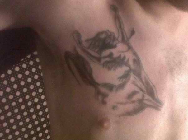Really bad tattoo - Centaur-Shrimp? Large Image Leave Comment