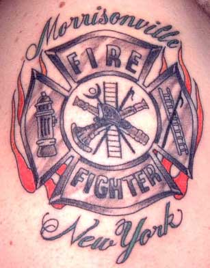 Maltese Cross Tattoo Firefighter  Frank Romano - Maltese Cross