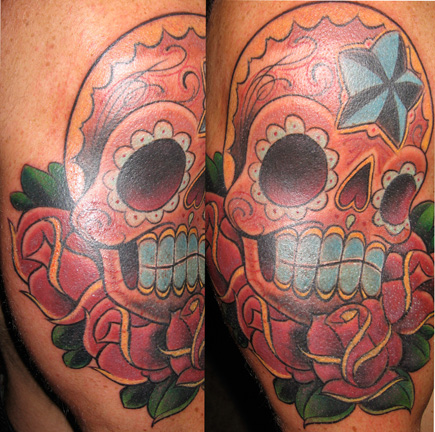 day of dead skull tattoos. Day of the dead skull.