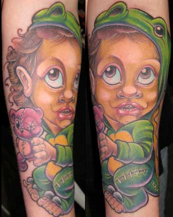 Now if your child gets lost they can show their tattoo. Mother~Child Tattoo 