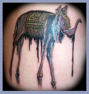 elephant tattoo. Chris Lombardi - Dali Elephant