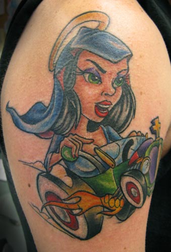 Keyword Galleries Color Tattoos Pin Up Tattoos Fantasy Tattoos 