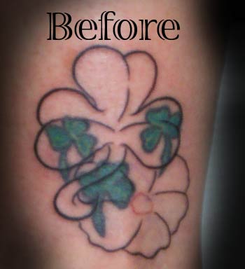 Custom Tattoos on Forbidden Images Custom Tattoo   Tattoos   Flower   Clover