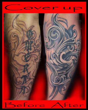 Forbidden Images Custom Tattoo : Tattoos : Illustrations : BEFORE & AFTER !