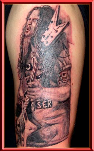 Dimebag Darrell Tribute Tattoos. dimebag darrell, best tattooo by exaggerart