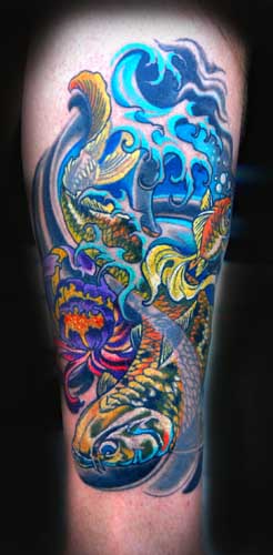 Fish Koi Tattoos Japanese Koi Fish Tattoos Design.Fish Koi Tattoos Meaning