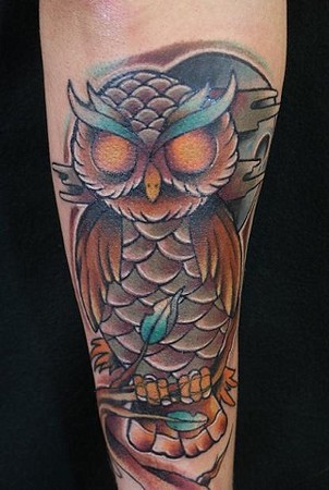 lower arm sleeve tribal tattoo