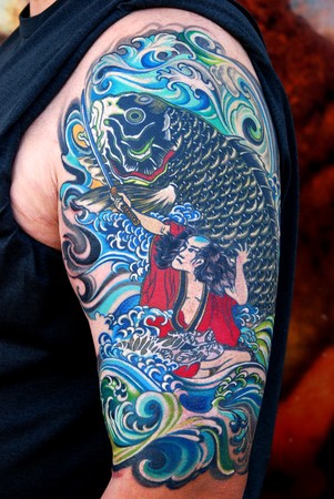 Keyword Galleries: Color Tattoos, Traditional Asian Tattoos, Custom Tattoos, 