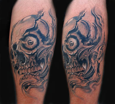 Tattoo Designs on New Skull 3d Tattoo Designs