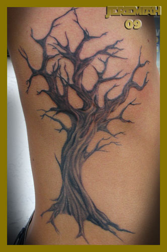 Keyword Galleries: Black and Gray Tattoos, Custom Tattoos, Nature Tree 
