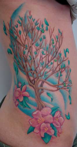 blossom tattoo. apple lossom tattoo