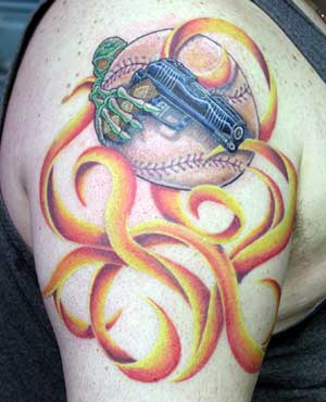 Tattoo Galleries: hardball    Tattoo Design