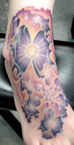 Fractal Tattoo 4 Chert and back. Tags: photoblog-posts, photoblog, tattoo. Gabriel Cece - fractal foot