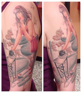 Flower tattoo picture: Jasmine Tattoo picture. Tattooed Under Fire.