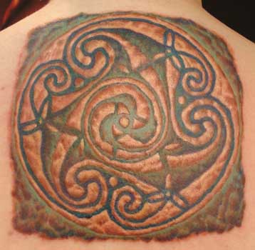 Lotus spiral fractal tattoo. Gabriel Cece - spiral celtic
