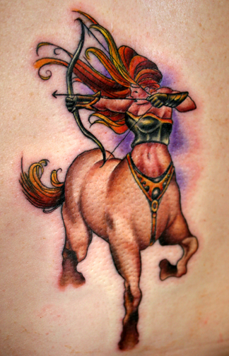 Categories: Sagittarius Tattoos shoulder piece. Pictures, Images and Photos