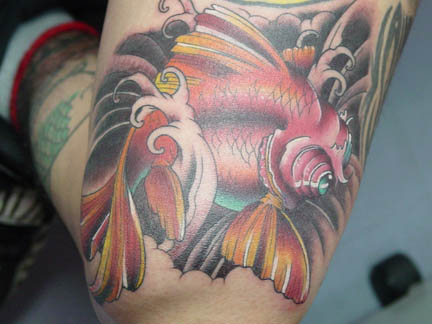 Tattoo Galleries: Ton's Goldfish Tattoo Design