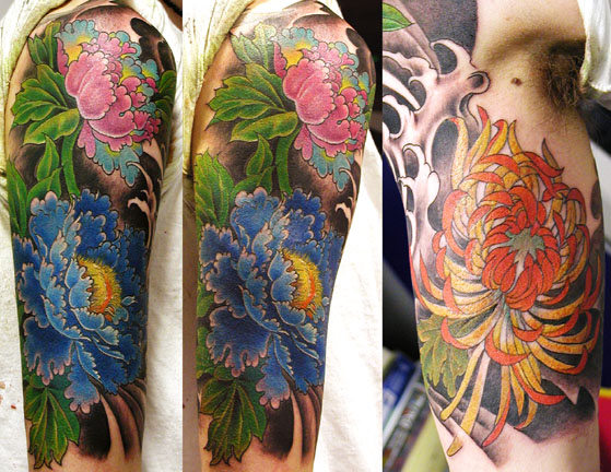 Tattoo Galleries: Japanes flowers Tattoo Design