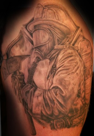 Tim Harris - Firefighter Large Image Leave Comment. Tattoos